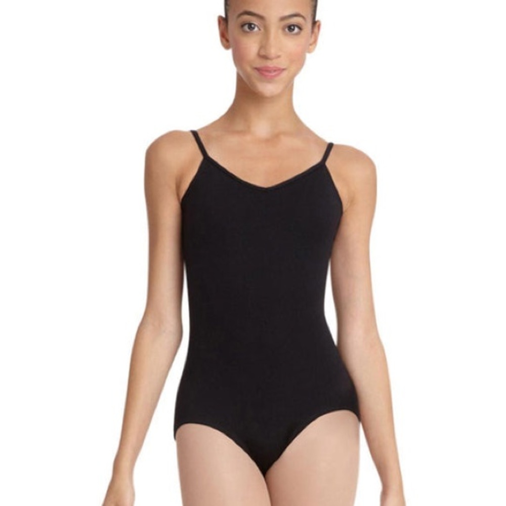Capezio Black Spaghetti Strap Leotard